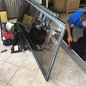 sliding glass door frame repair Los Altos Hills